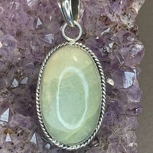 Aventurine Pendant in Sterling Silver